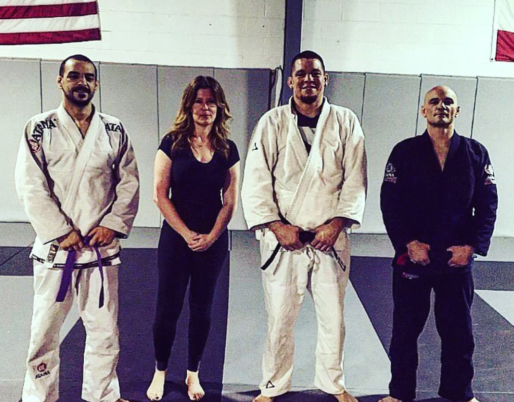 Libby Mays at Brazilian Jiu-Jitsu training