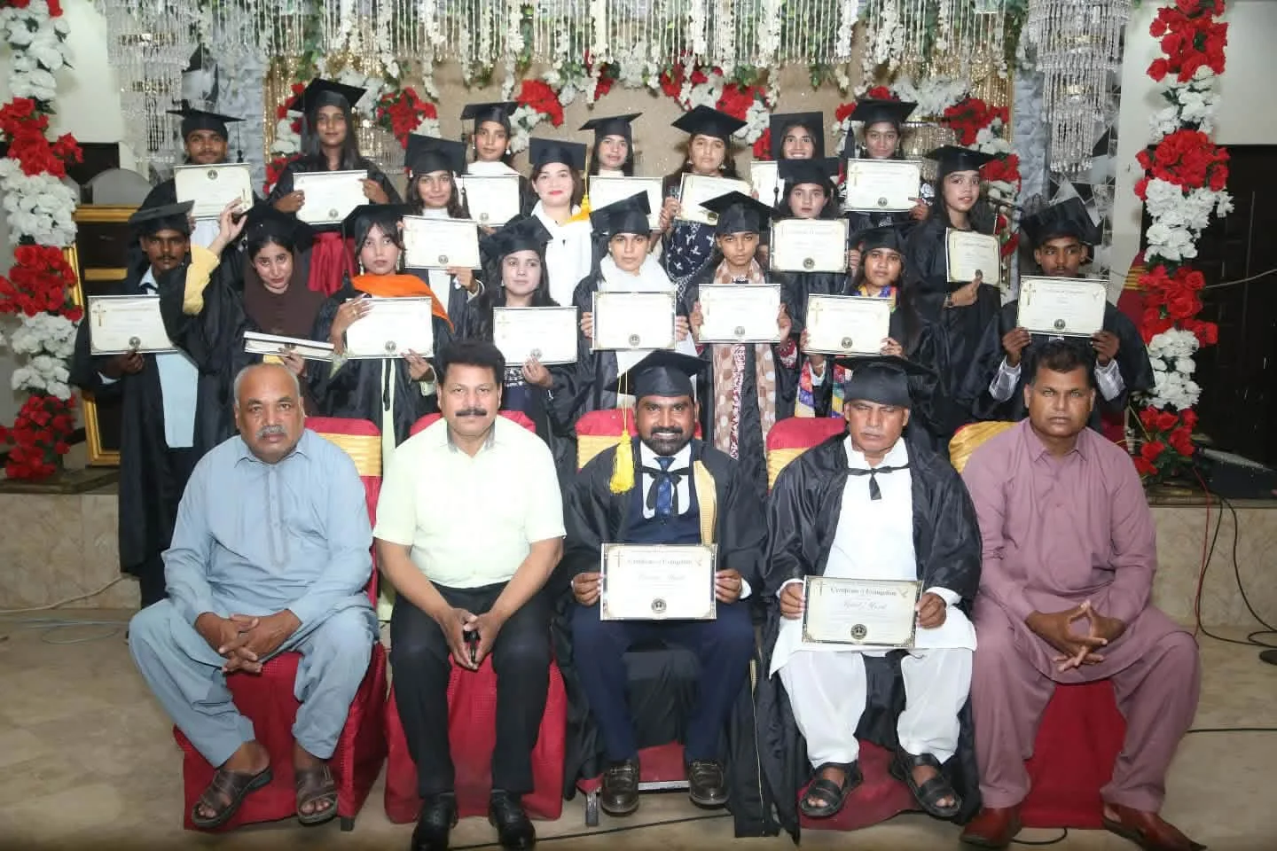 Graduates from a Bible College certification program in Kasur, Pakistan