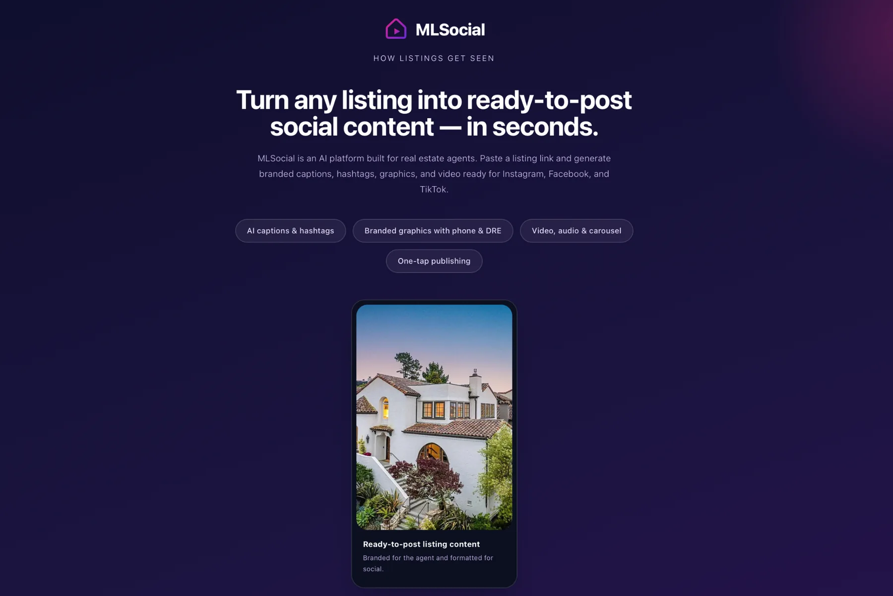 MLSocial home